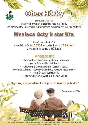 Pozvánka -  Mesiac úcty k starším 1